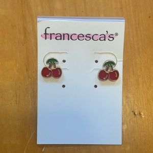 Adorable Cherry Studs 🍒
